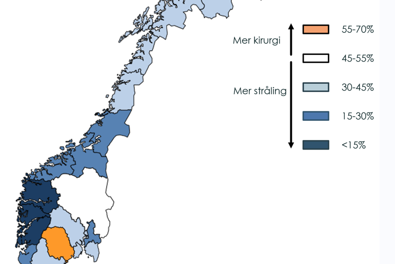 Kart over Norge